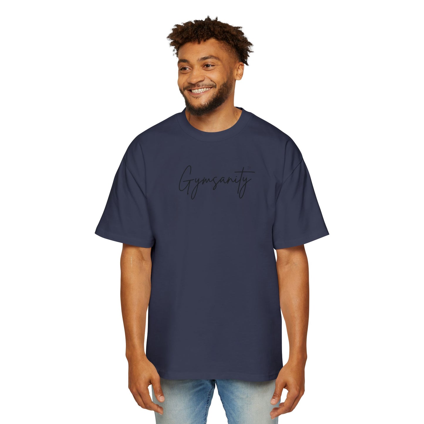 Midnight Blue Gymsanity Heritage Oversized Tee