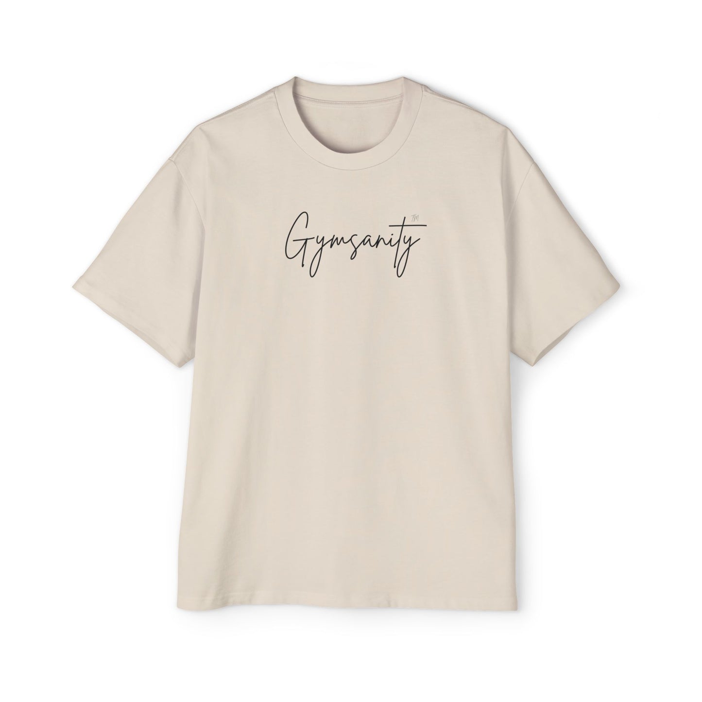 Ecru Gymsanity Heritage Oversized Tee
