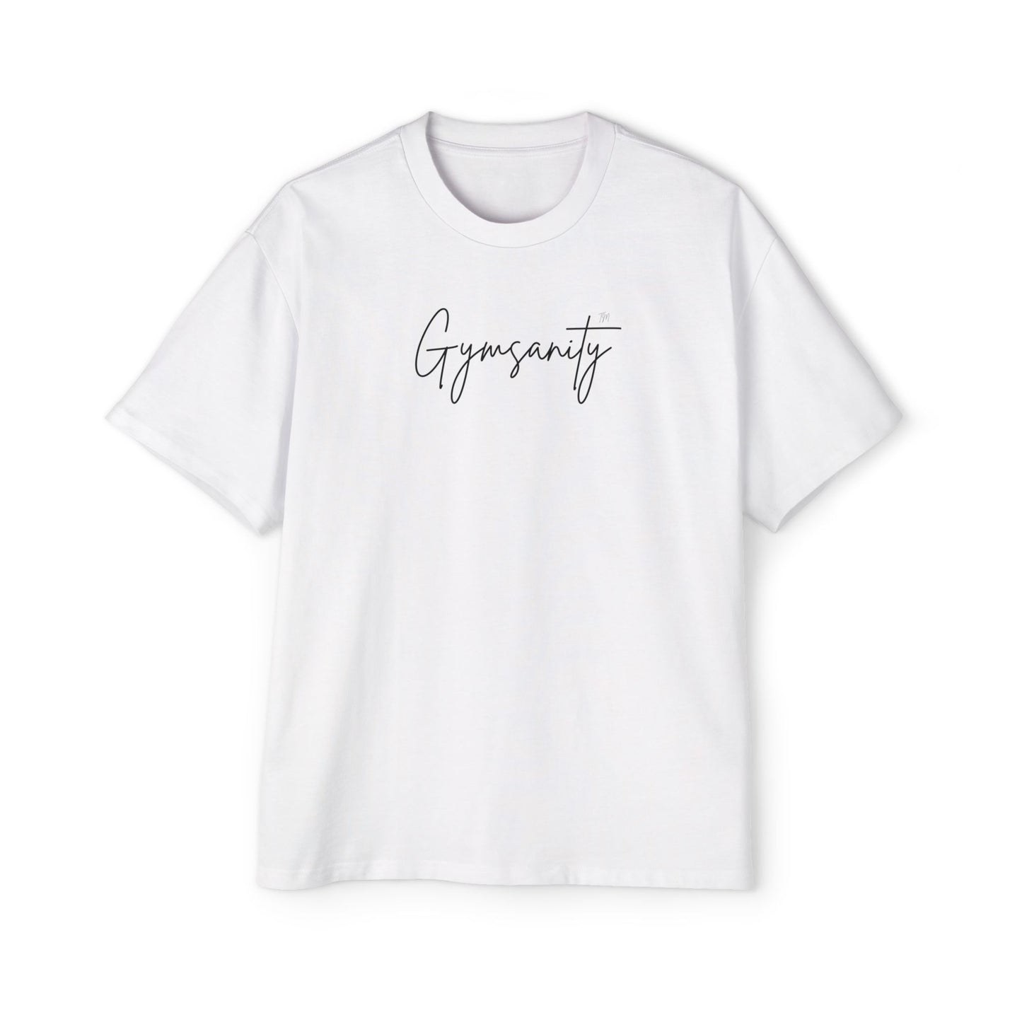 White Gymsanity Heritage Oversized Tee