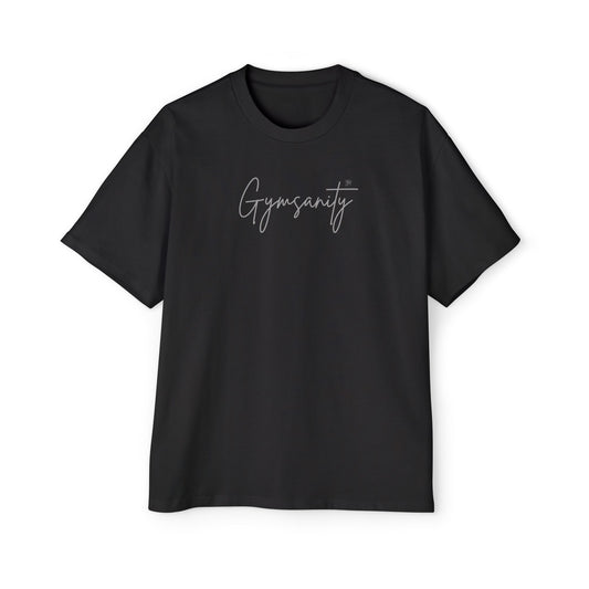 Black (gray font) Gymsanity Heritage Oversized Tee